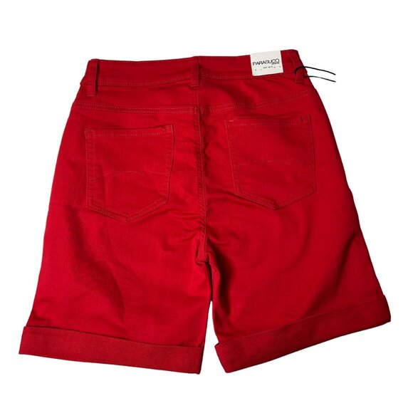 Parasuco Women’s Red Mid-Rise Jean Shorts | Size 8 - Picture 2 of 3